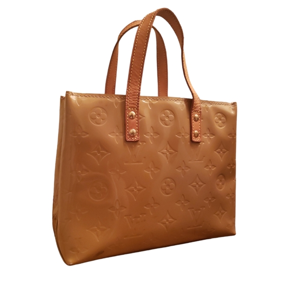 LOUIS VUITTON Reade PM Monogram Vernis Noisette Tote Handbag - Picture 3 of 13